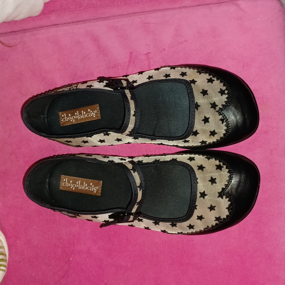 Hot Chocolate Design Mary Jane Flats in Havana Stars 🌟